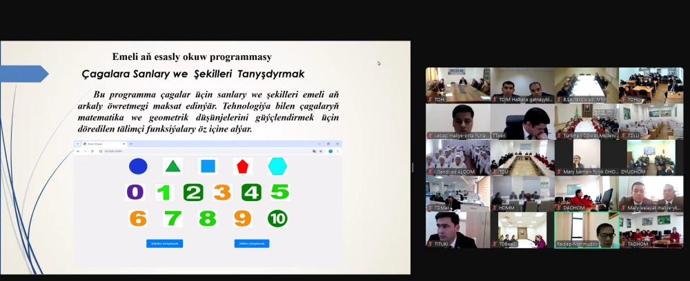 ONLAÝN MASLAHAT GEÇIRILDI